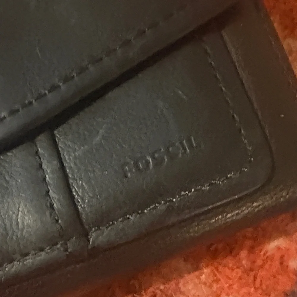 Fossil Black Leather Wallet‎